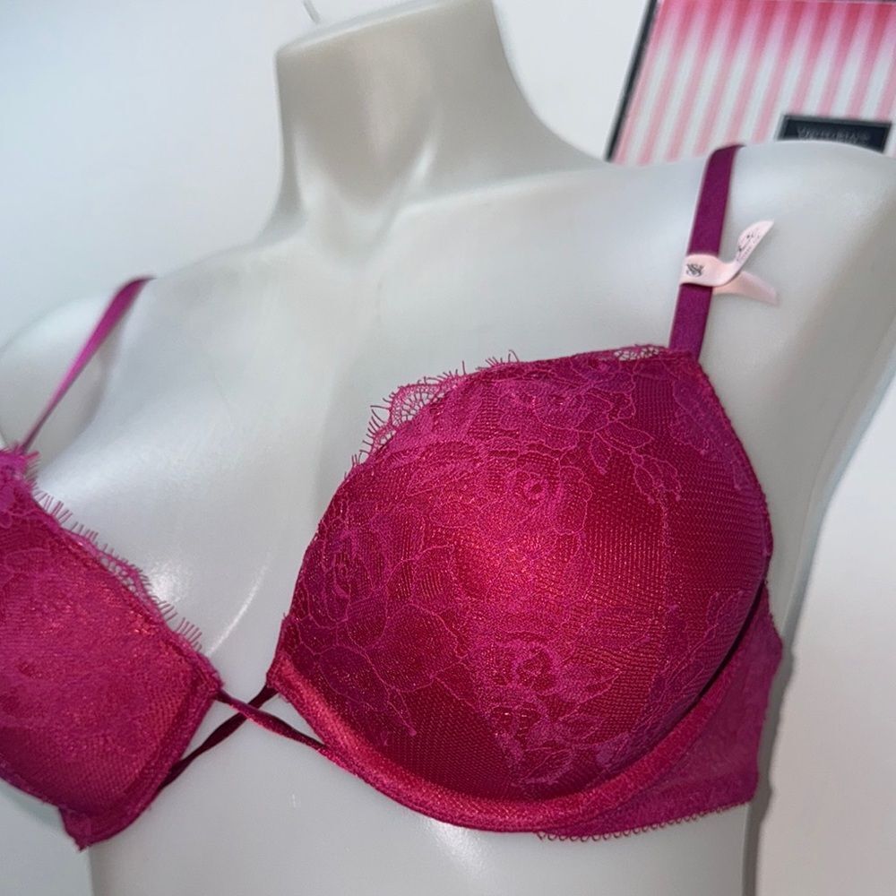 🔥Victoria's Secret bombshell push-up bra Sz 32C New - Picture 2 of 7